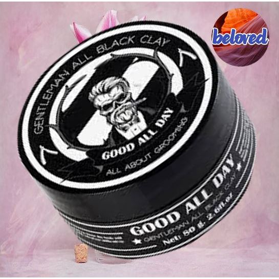 GOOD ALL DAY Gentleman All Black Clay 80 g เคลย์สำหรับจัดทรงผม เนื้อด้าน