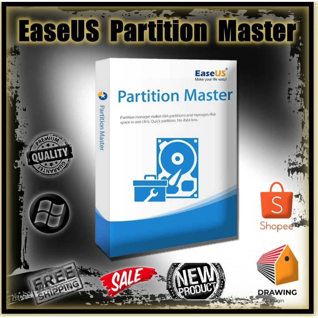 EaseUS Partition Master V.17.6.0 💥 สำหรับจัดการฮาร์ดดิสก์