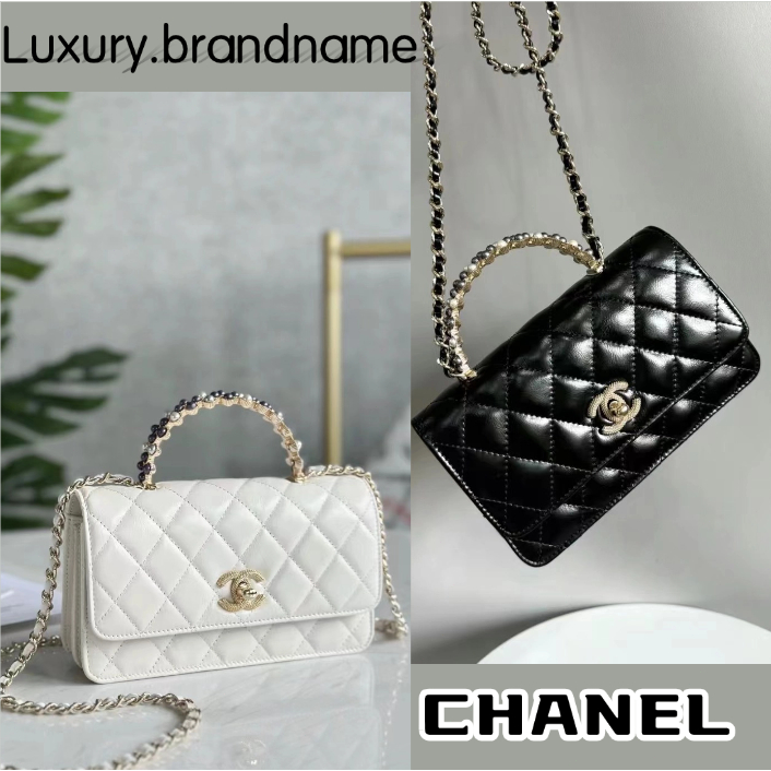 🎈ชาแนล Chanel NEW Chanel 24P กระเป๋าคลัทช์พร้อมสายโซ่