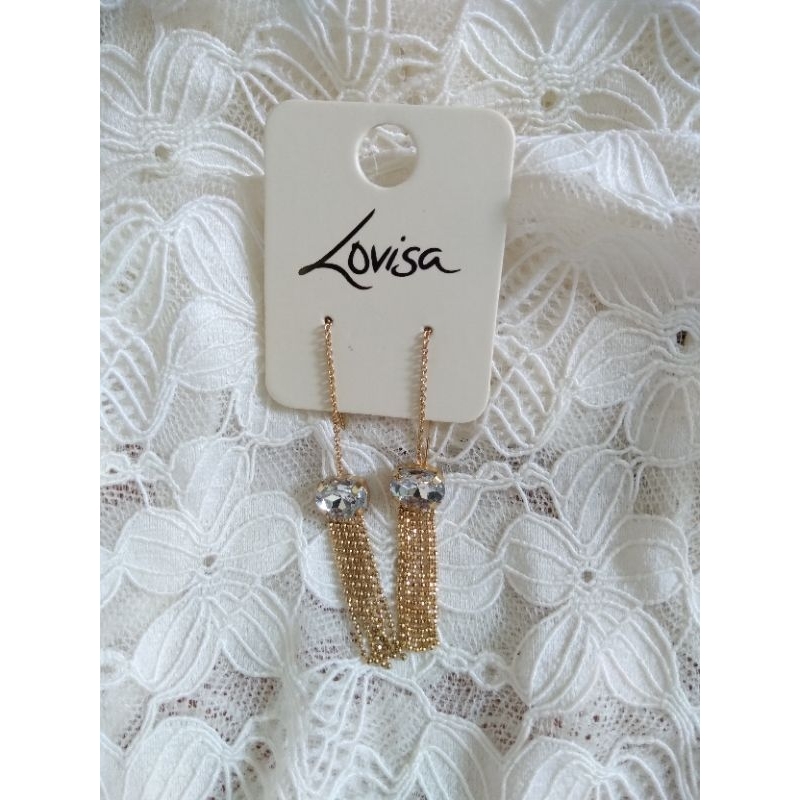 ต่างหูแบบโซ่ป้าย Lovisa