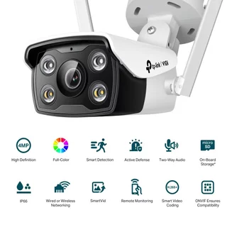 TP-Link VIGI กล้องวงจรปิด 4MP ภาพสี24ชม. รุ่น C340 / C340-W / C440 / C440-W / C540 / C540-W