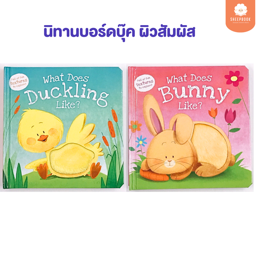 บอร์ดบุ๊คผิวสัมผัส What Does Bunny Like