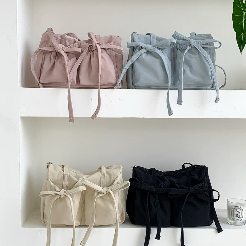 พร้อมส่งจากไทย Baby bow tie bag กระเป๋าผ้าสะพายข้าง (MN171)