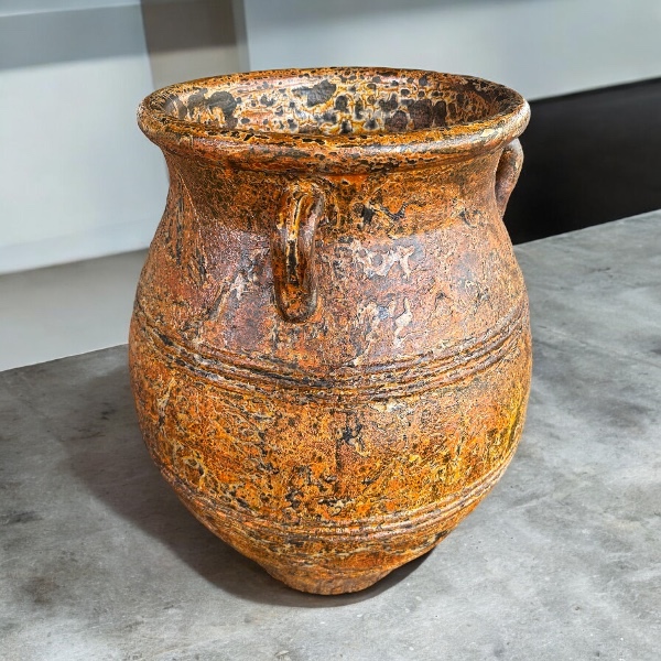 Pot โอ่งดินเผาทรงขวดนม สีวินเทจเก่า ๆ ถ้าใช้เป็นกระถางสั่งให้เจาะรูให้ได้ มีหู 3 หู ขนาด 50 x 60 cm. ราคา ถูกที่สุด ดีลบีเคเค แกลเลอรีภาพที่ 7