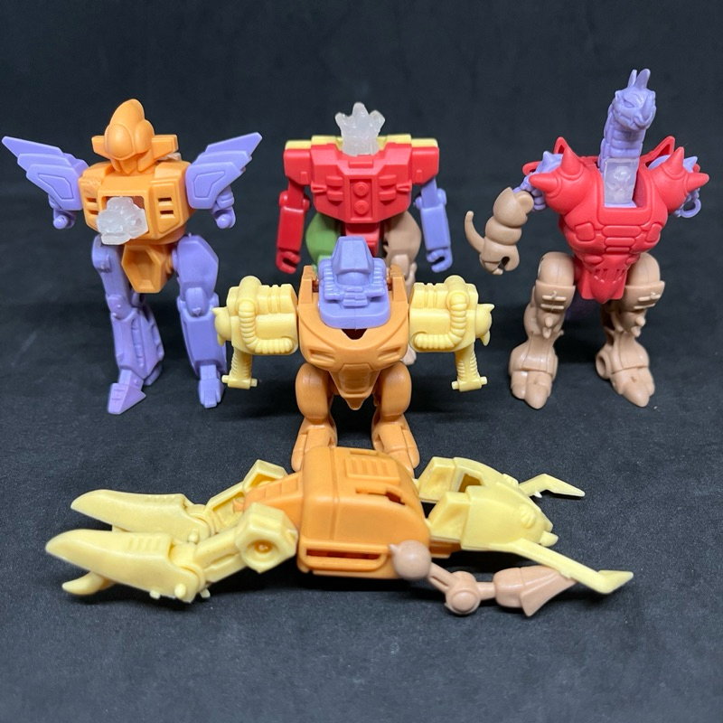 🔥หุ่นยนต์แถมหมากฝรั่งบับเบิ้ลอีส ของเล่นงานไทยเก่า ยุค90s (ชุด 5 ตัว)