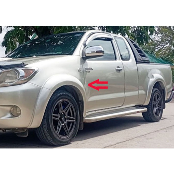 คิ้วล้อ Vigo 2004-2010 กว้าง 5.5 นิ้ว ตอนเดียว/CAB/4 ประตู ใส่กันได้ 4 ล้อ ชุดติดตั้งครบ