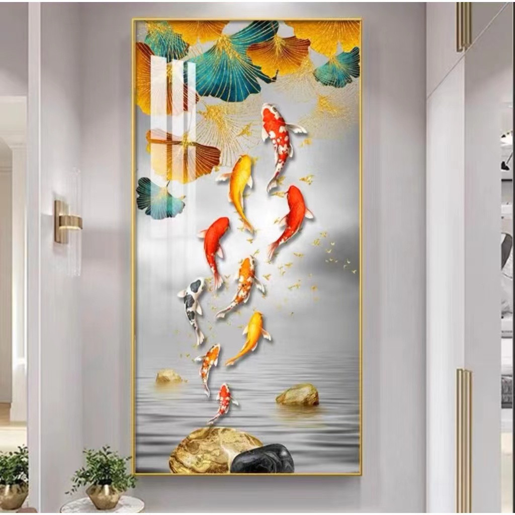 ภาพวาดเครื่องลายครามคริสตัล, ภาพวาดตกแต่งห้องโถงทางเข้า, หมายถึงห้องนั่งเล่นที่ดี, ภาพวาดแขวนทางเดินและทางเดิน, ความหรูห - รูปที่ 2