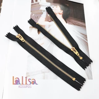 ซิปฟันทองเหลือง ซิปชุด ซิปตัด ซิปกางเกง ขายเป็นเส้น #3 brass zipper 4'' /5'' 6''/7" (E-2-A,AAK-21)