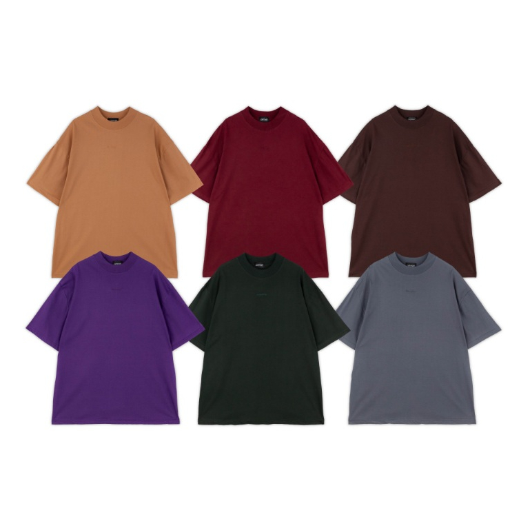 URTHE - เสื้อยืด คอเต่า Oversized เเขนสั้น รุ่น GRANDMA REQUEST