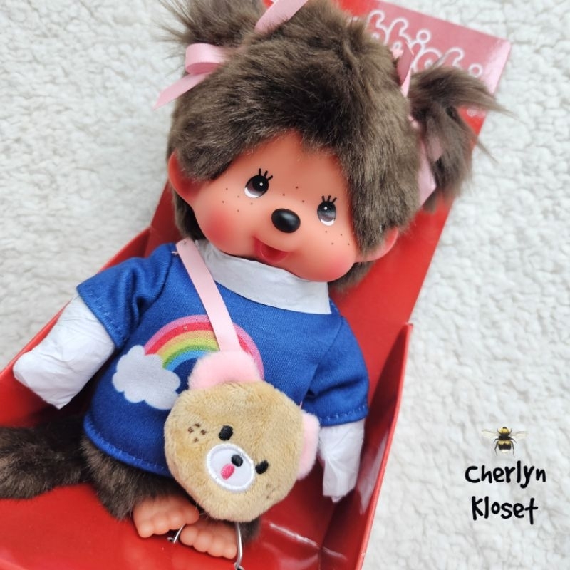 ใช้โค้ดส่วนลด30% ก่อนชำระเงินได้นะคะ Monchhichi กล่องแดง จาก shop ยุโรป ตุ๊กตา size S