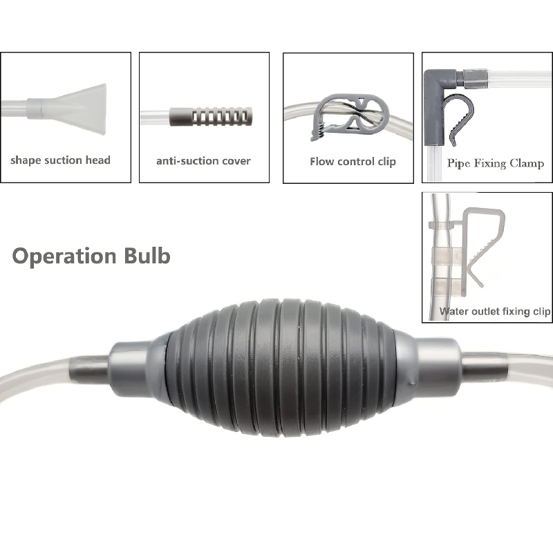 กาลักน้ำตู้ปลา ที่ดูดขี้ปลา กาลักน้ำ อุปกรณ์เปลี่ยนน้ำปลา ความยาว 1.9M - รูปที่ 4