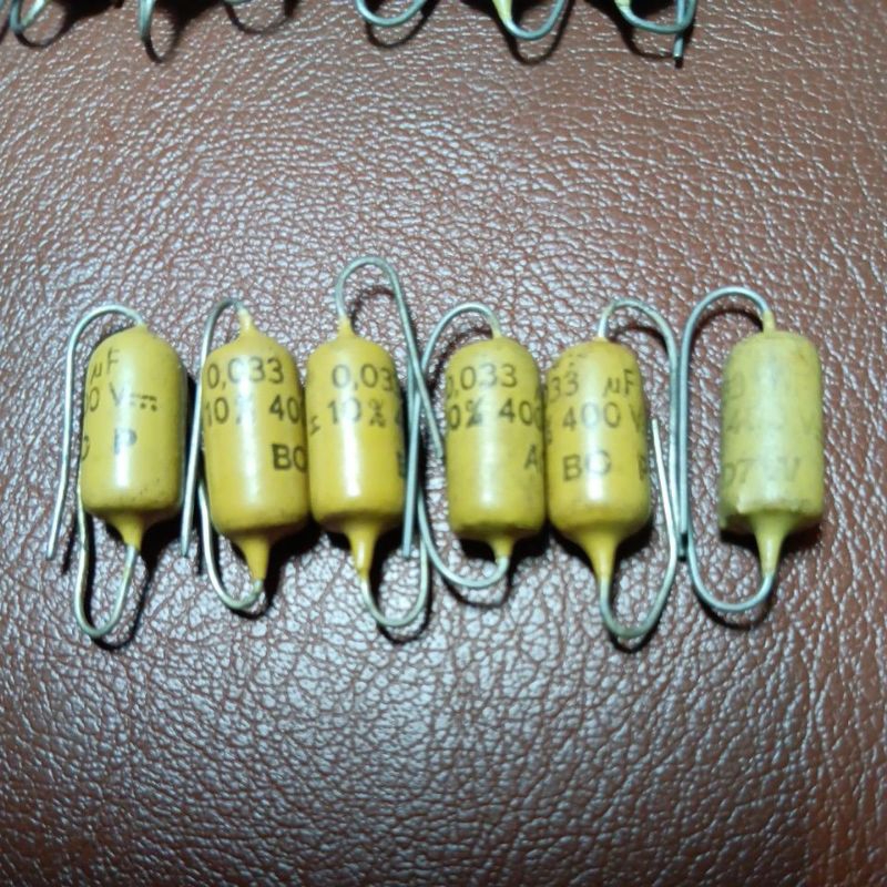 capacitor 0.1uf 400v mullard mustrad ราคา/ตัว