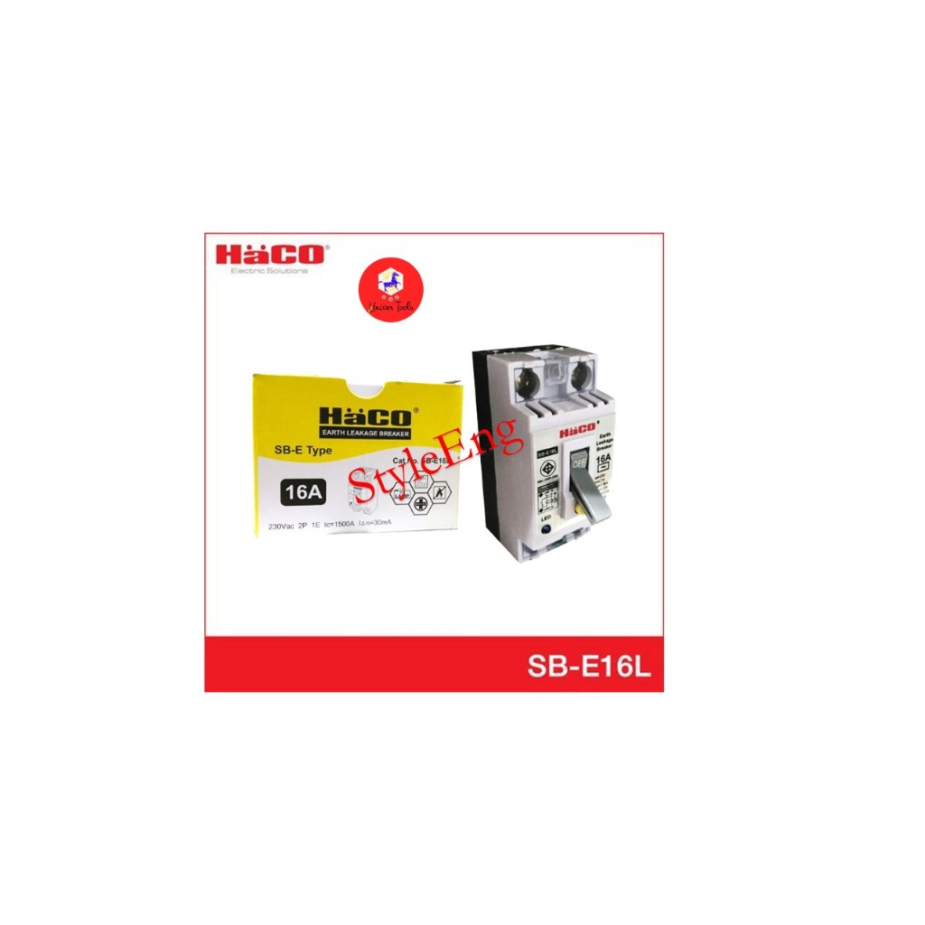 HACO RCBO Breaker กันดูด กระแสเกิน 16A 32A