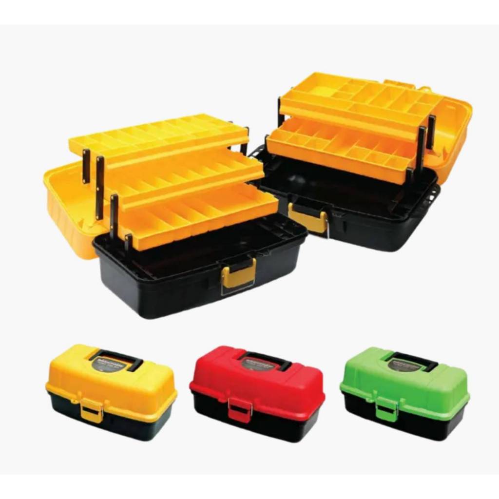 กล่องใส่อุปกรณ์ตกปลา BASSZONE TACKLE CASE BOX 2 ชั้น 3ชั้น