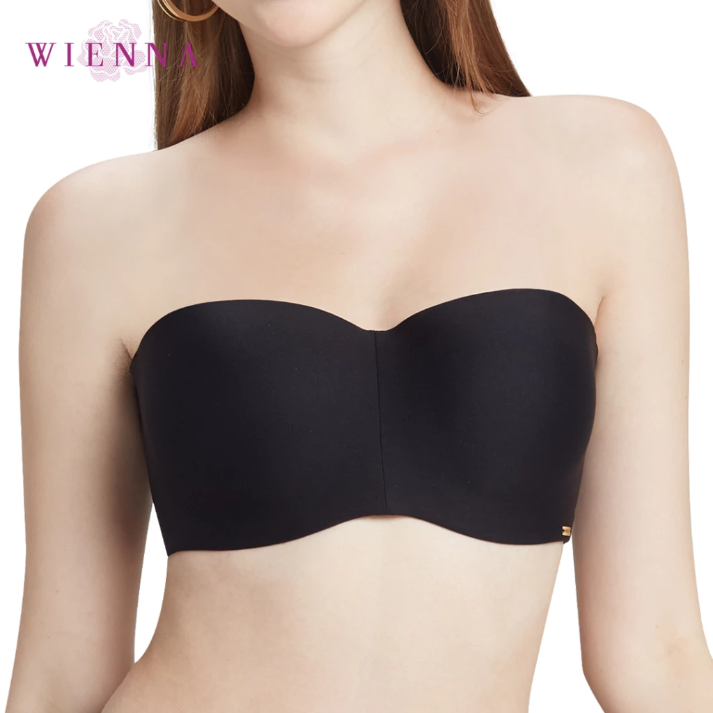 WIENNA เสื้อชั้นใน Big Beauty DB31209 มีโครง แบบเกาะอกครึ่งคัพ สีเขียวขี้ม้า สีม่วงอ่อน สีดำ เนื้อ (Carnation Tulip)