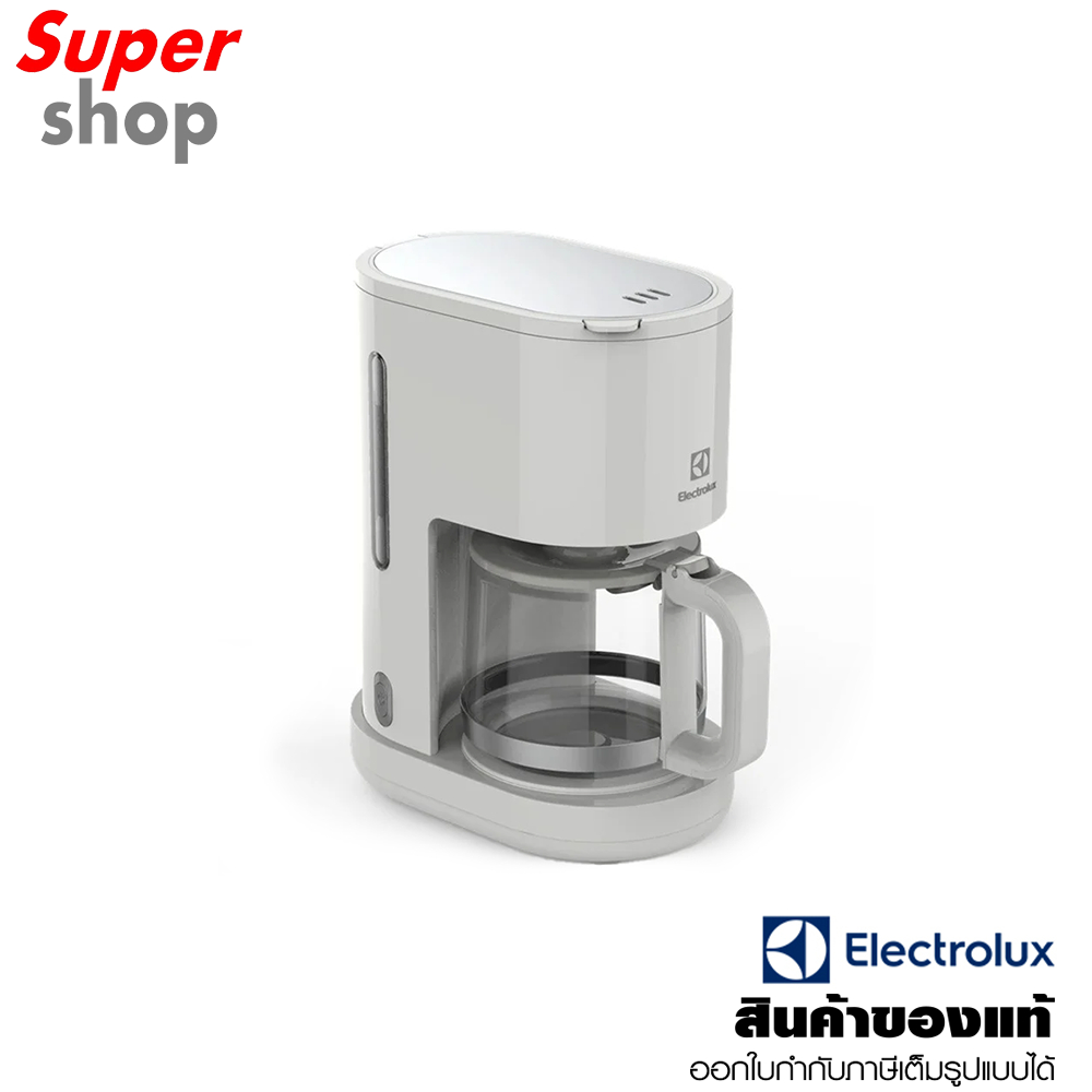Electrolux เครื่องชงกาแฟแบบดริป สีขาว รุ่น E2CM1-200W กำลังไฟ 1000 วัตต์ ขนาด 1.25 ลิตร