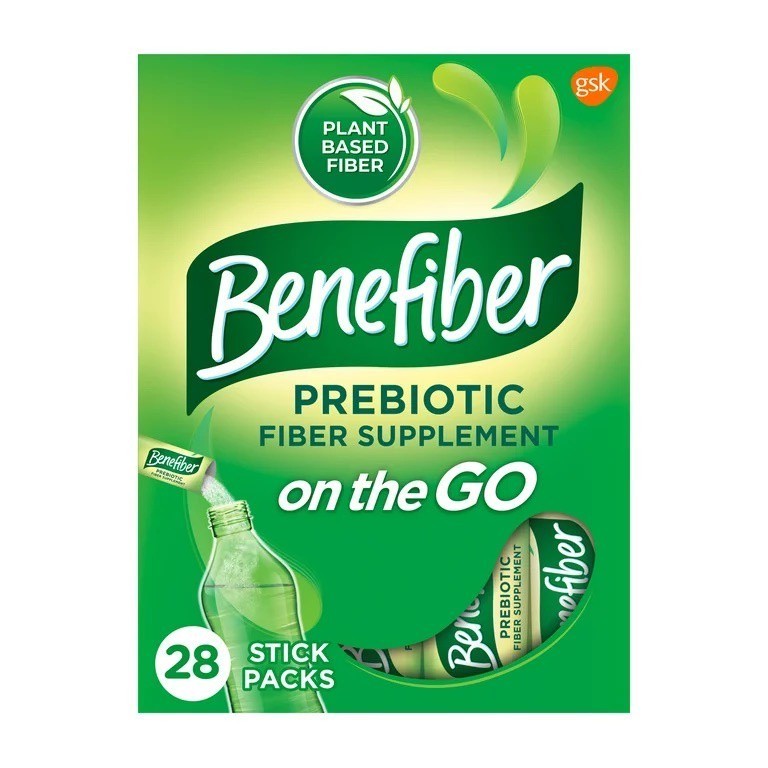 พร้อมส่ง!! ไฟเบอร์ผง Benefiber Natural Fibre Supplement On-the-Go Stick 28 Pack ผงไฟเบอร์ใยอาหาร Ben