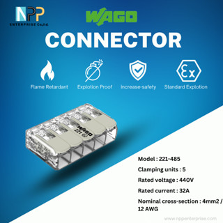 Wago อุปกรณ์เชื่อมสายไฟ Terminal Connecter Explosion Proof 5…