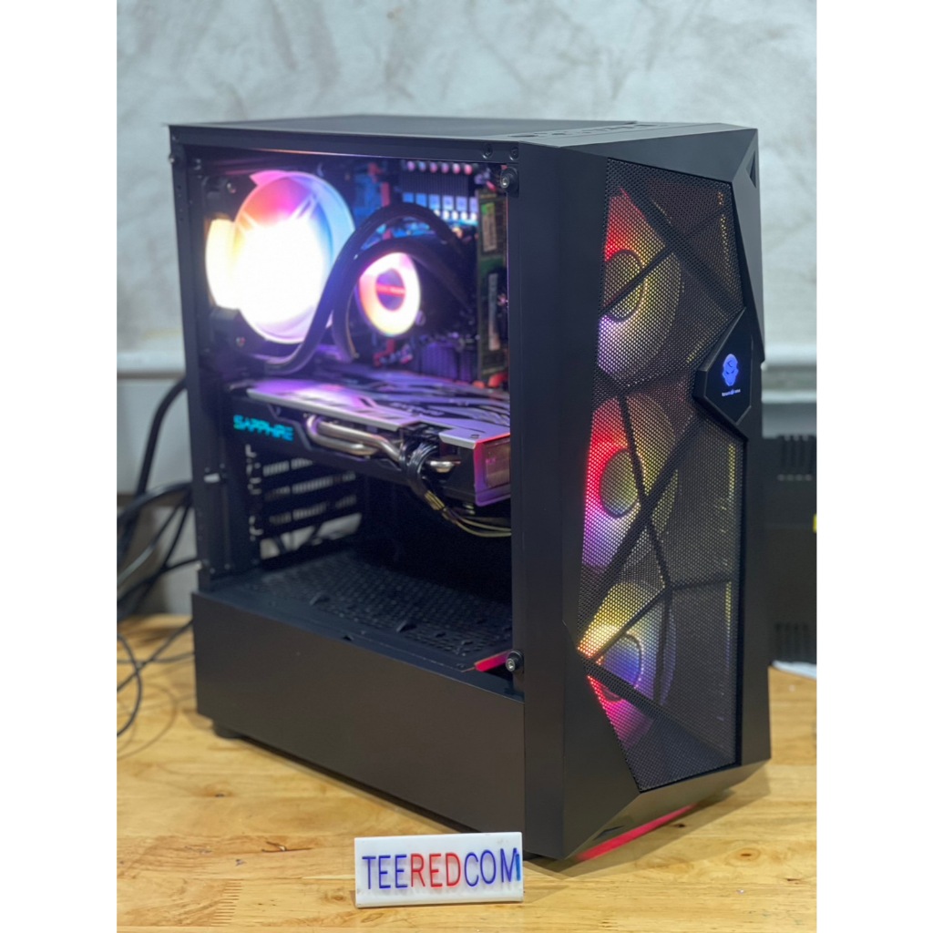 คอมประกอบเเรงๆสวยๆ CPU 12คอ 24 เทรด CPU INTEL XEON E5 2690 V3 RAM ECC ddr4 16g/RX580/SSD M.2 NVME 25