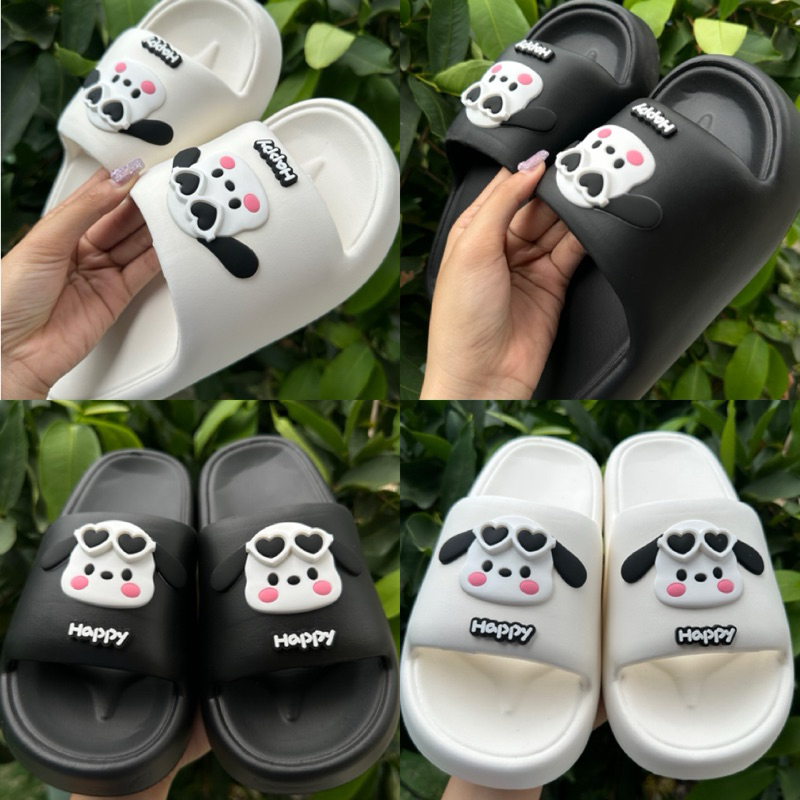 พร้อมส่ง (36 ถึง 45)รองเท้าแตะแบบสวม สไตล์เกาหลี ทรงมินิมอล ส้นหนา 2 ซม. พื้นนุ่ม เบา ใส่สบาย รุ่น 1 มินิมอล