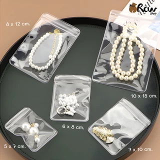 ถุงซิปเนื้อ PVC สำหรับใส่เครื่องประดับ จิวเวอรี่ (แพ็ค 50 ใบ)