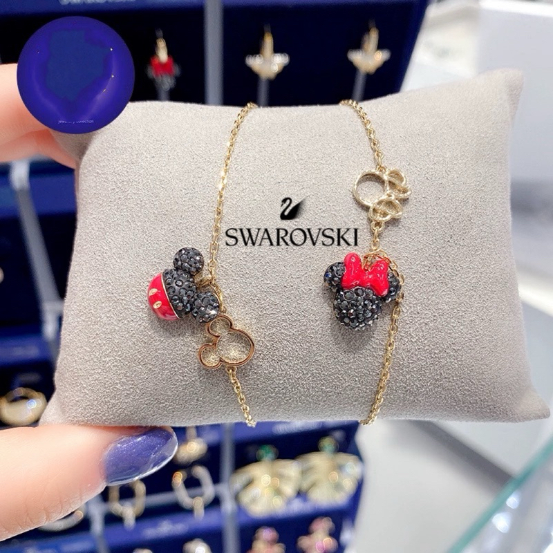 พร้อนส่ง ที่ไทย สร้อยข้อมือ Swarovski Disney Mickey Mouse สำหรับผู้หญิง