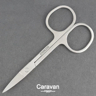 Caravan crew Eyebrow scissors กรรไกรจัดแต่งทรงคิ้ว เล็มขนคิ้ว ขนาดกะทัดรัด จัดเก็บง่าย ดีไซน์มินิมอล