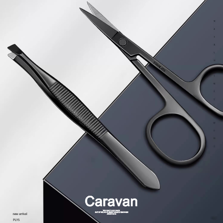 Caravan crew Nail Clipper set ชุดอุปกรณ์จัดแต่งเล็บ กรรไกรตัดเล็บ ตัดหนัง ตะไบ แหนบปากเฉียง ไม้แคะหู ไม้กดสิว - รูปที่ 4