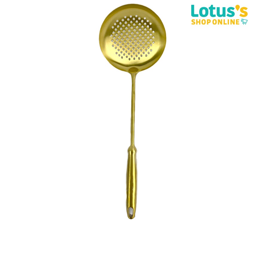 โมเมนโต กระบวยรู สแตนเลส ด้ามทอง MOMENTO STAINLESS STEEL DIPPER WITH GOLD HANDLE.