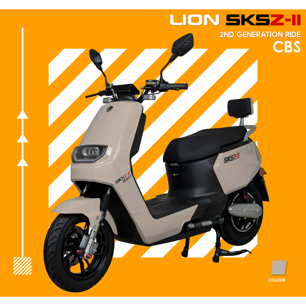 LION EV รถมอเตอร์ไซค์ไฟฟ้า LION SKSZ-ll 2ND LI063