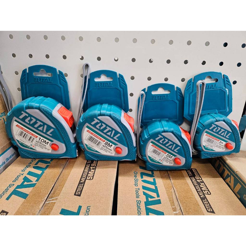 TOTAL ตลับเมตร 2 เมตร,ตลับเมตร 3 เมตร,ตลับเมตร 5 เมตร,ตลับเมตร 8 เมตร,ตลับเมตร 10 เมตร