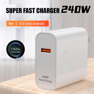 หัวชาร์จ typ c หัวชาร์จเร็ว อแดปเตอร์ 120w 240W 380W รองรับชาร์จเร็ว เหมาะสำหรับ:OPPO VIVO iP REALME