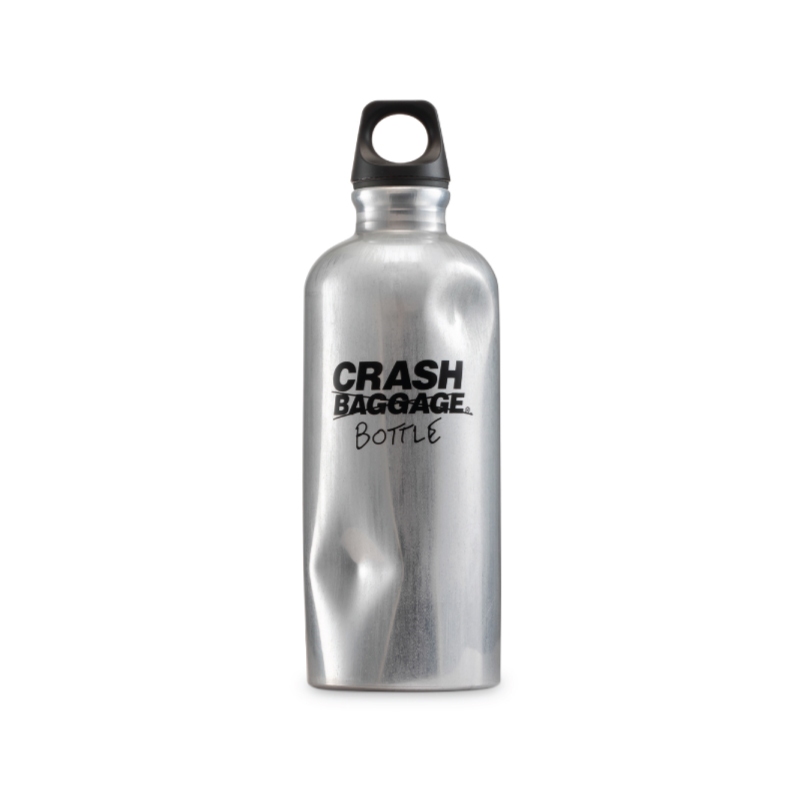 CRASH BAGGAGE ขวดน้ำสำหรับพกพา สีเงิน