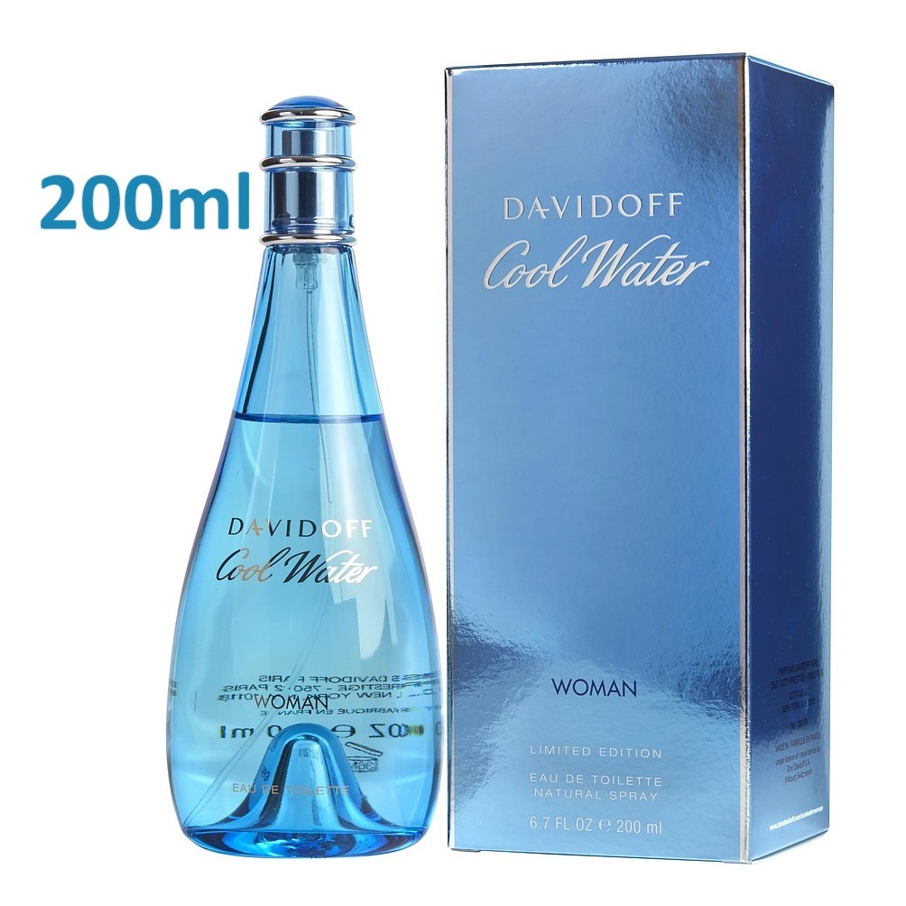 Davidoff Cool Water Women EDT 200ml (หญิง 200ml)