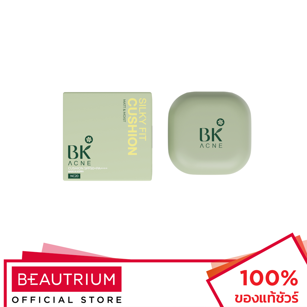 BK Acne Silky Fit Cushion Matt & Moist SPF50+ PA++++ คุชชั่น 15g
