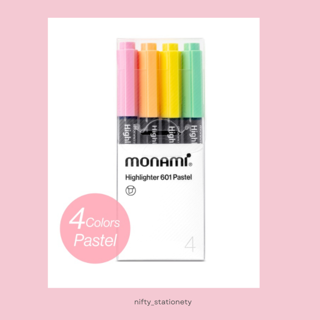 ปากกาเน้นข้อความ รุ่น 601 Pastel | Monami โมนามิ