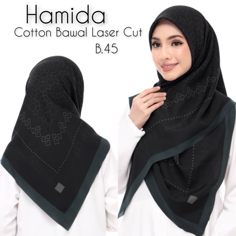 ผ้าคลุมบาวาลาย ขนาดหลาสกู หน้ากว้าง 45 เนื้อผ้าบาวาคอตตอน