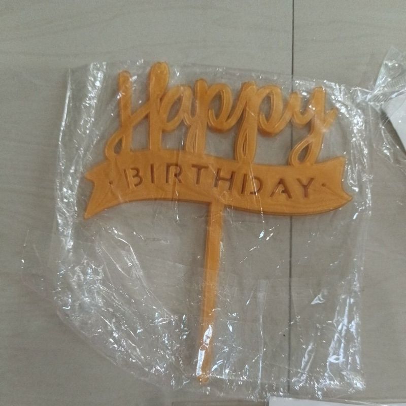 ป้ายปักเค้ก ป้ายพลาสติก ป้ายอะคริลิค happy birthday congrats happy anniversary love happy valentine'