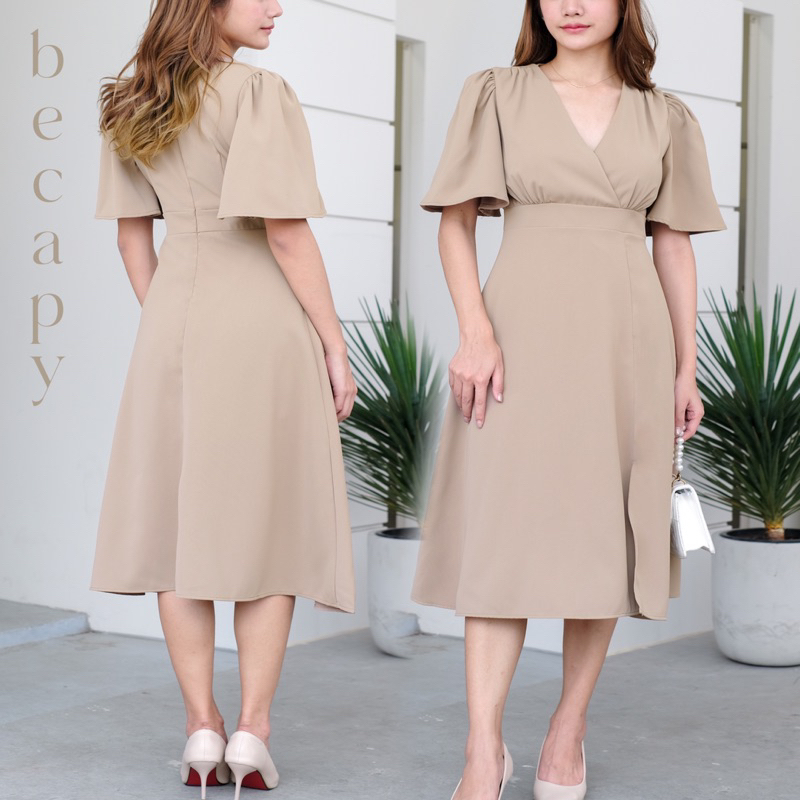 Autumn dress ชุดไปงานแต่ง ชุดเพื่อนเจ้าสาว