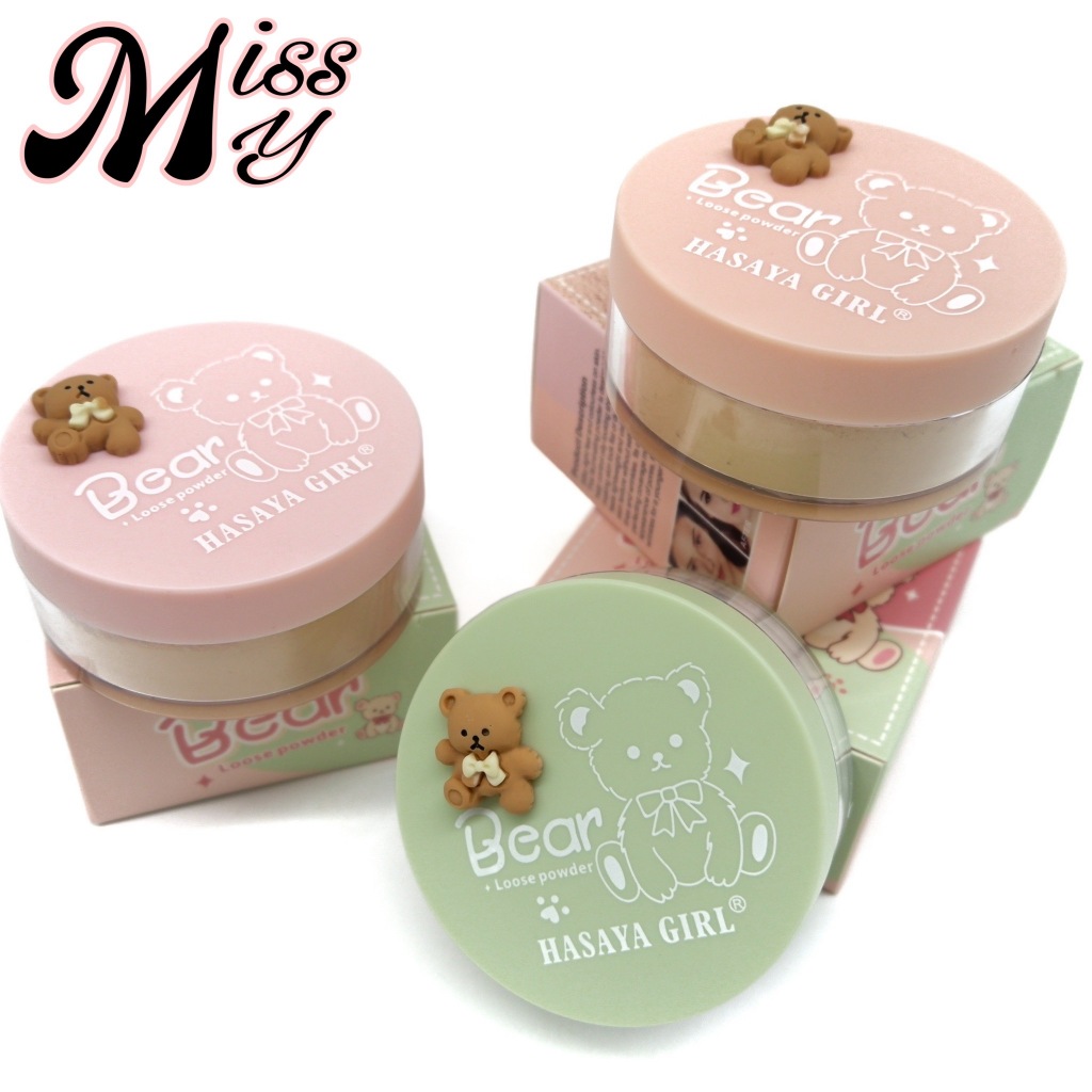 HASAYA GIRL Bear Loose Power แป้งฝุ่นเนื้อละเอียด โปร่งแสง กระจ่างใส ควบคุมความมันตลอดวัน