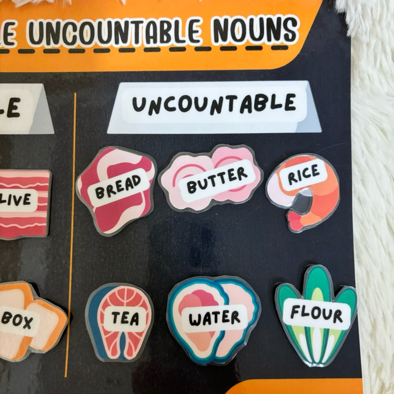 สื่อการสอนภาษาอังกฤษเรื่อง “Countable and Uncountable Nouns"