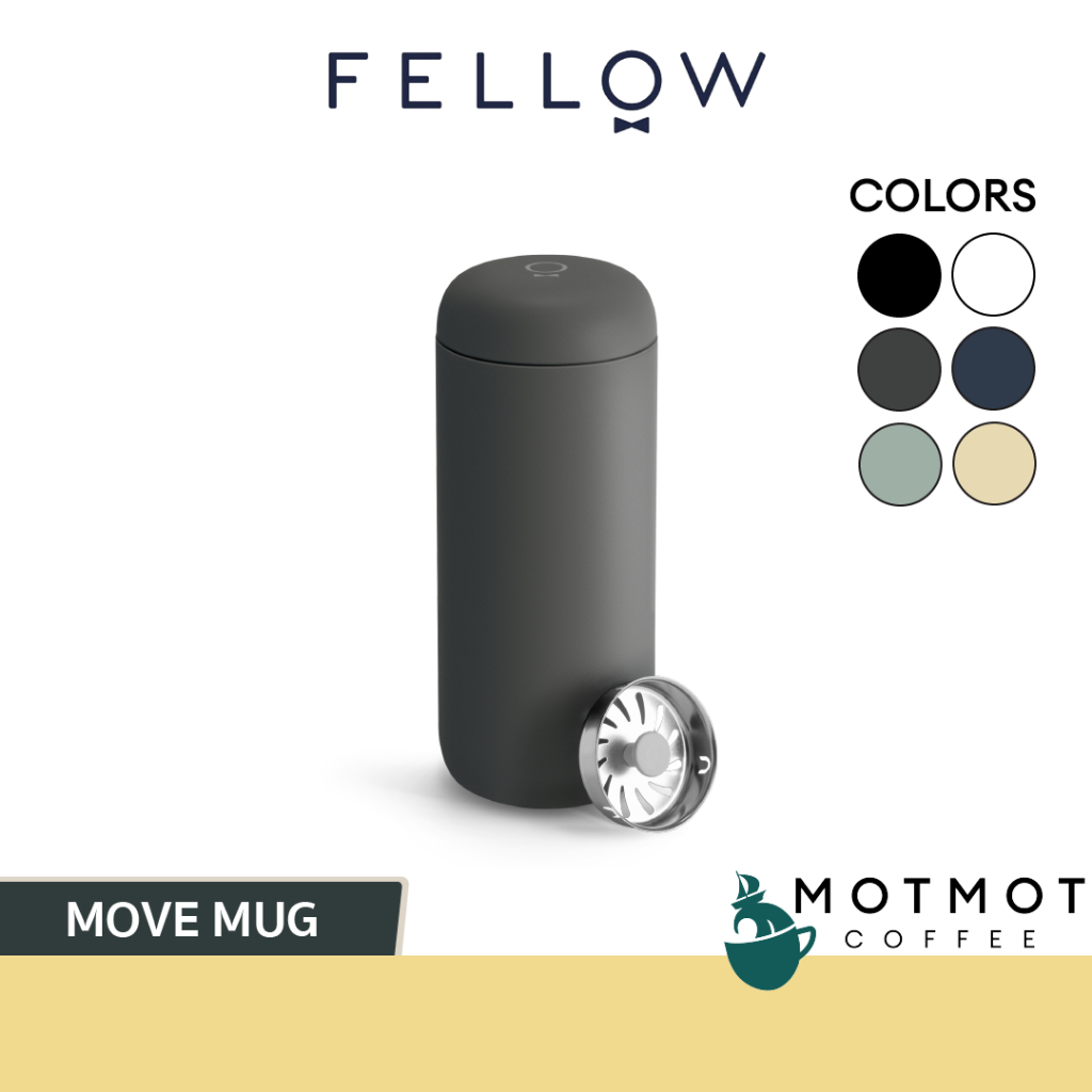 FELLOW Carter Move Mug 12oz | Tumbler กระติกน้ำ เก็บอุณหภูมิ ขวดน้ำ พกพา | MOTMOT COFFEE