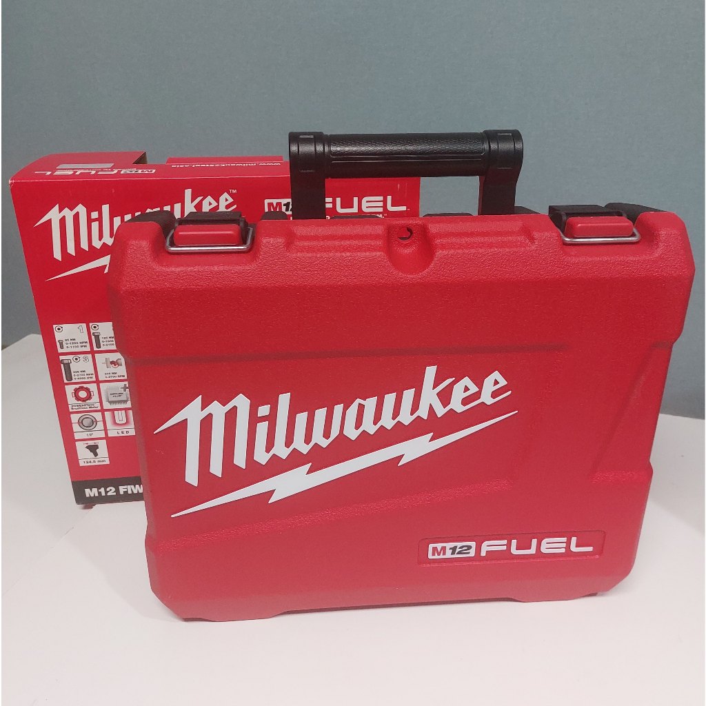 กล่องเปล่า Milwaukee M12 FIWF12-0C สำหรับ บล็อกกระแทกไร้สาย 12 โวลต์ 1/2″ (เฉพาะกล่อง ไม่รวมบล็อกกระแทก)