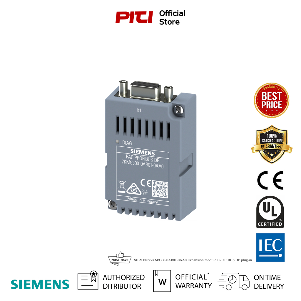 SIEMENS 7KM9300-0AB01-0AA0 Expansion module PROFIBUS DP plug-in