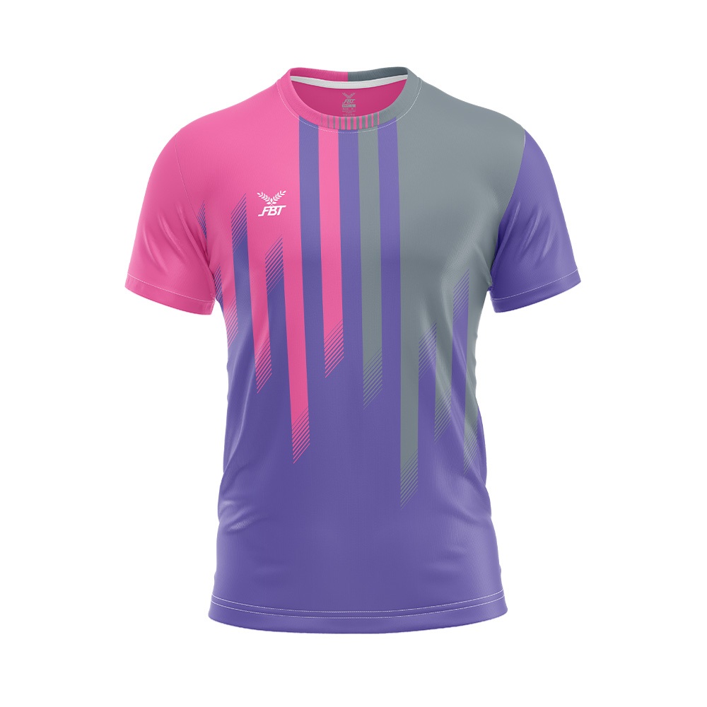 FBT เสื้อฟุตบอลพิมพ์ลาย เสื้อกีฬาคอกลม รหัส A2A236