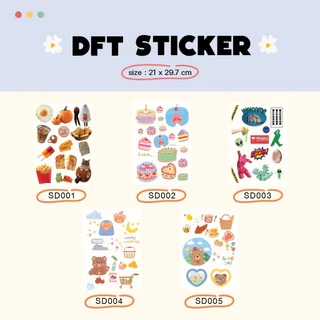 แผ่นรีด ตัวรีดติดเสื้อDFT STICKER SD001- SD020