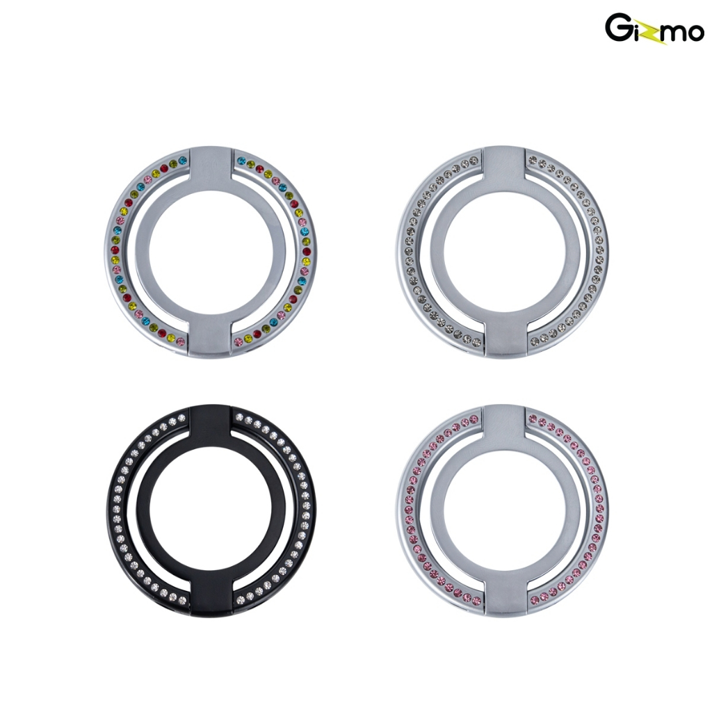 Gizmo Magnetic Ring Stand คริสตัล แหวนติด มือถือปรับได้ 360 องศา รุ่น GG-027 rotate