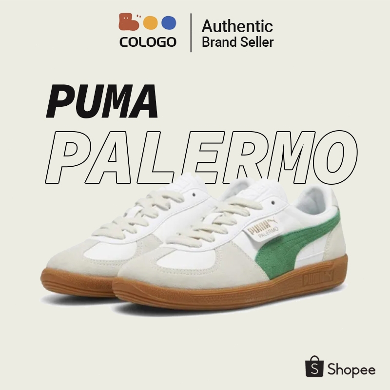 PUMA Palermo LTH "White Green Gum" รองเท้า