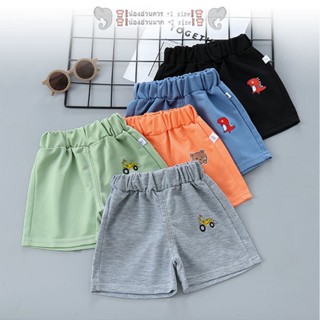 กางเกงขาสั้นเด็ก สีพื้นโทนเกาหลี 1-5ปี รุ่นใหม่ ขา 3 ส่วน งา…