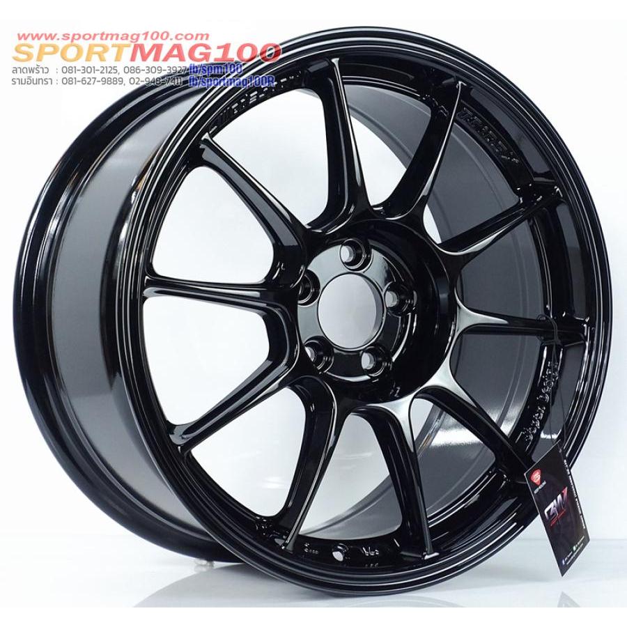 ล้อแม็กซ์ TC105X 5รู100 สีดำเงา 8-17นิ้ว ET35 [21367]